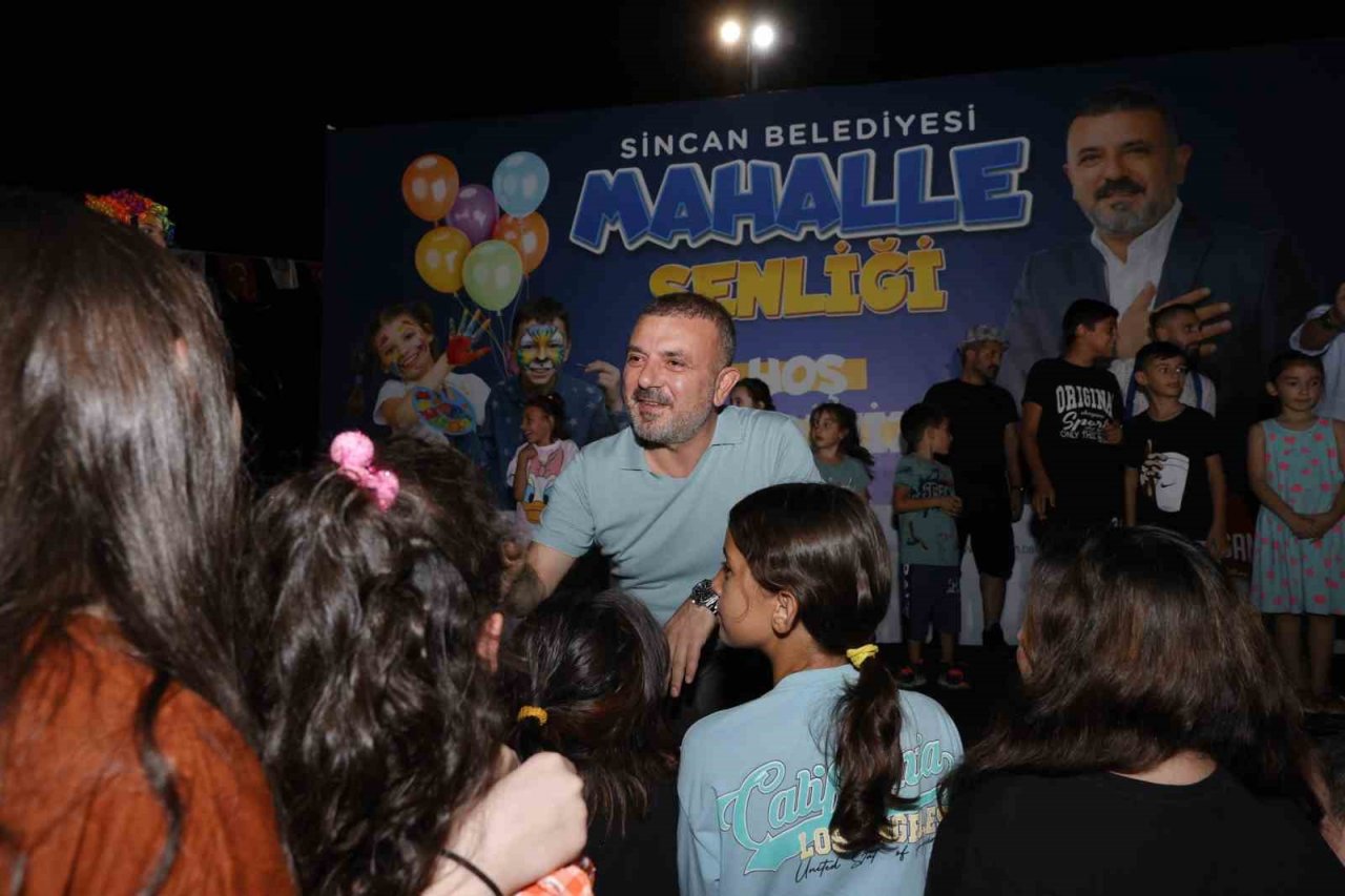 Sincan’da çocuklar mahalle şenlikleriyle neşelendi