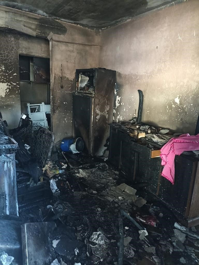 Hatay’da mesken yangını söndürüldü