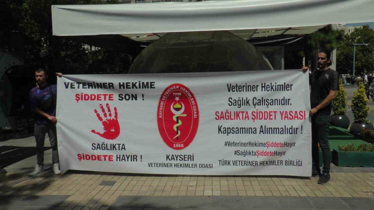 Veteriner hekimler şiddete karşı kliniklerini kapattı