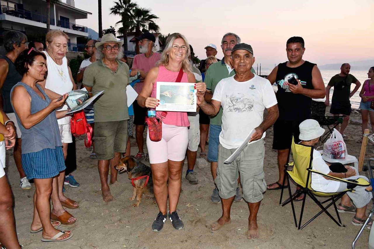 Kuşadası’nda 33 caretta caretta yavrusu denizle buluştu