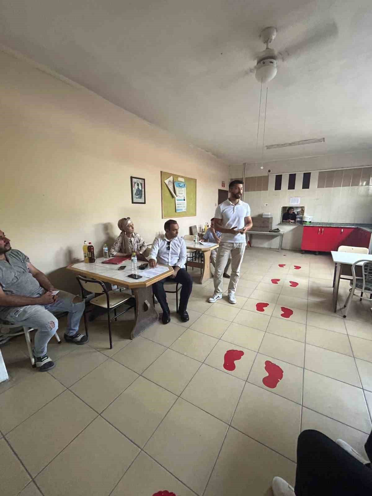 İş yerlerinde sağlığın geliştirilmesi için farkındalık çalışması yapıldı
