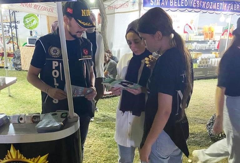 Simav Turizm ve Ticaret Panayırında uyuşturucu ile mücadele eğitimi