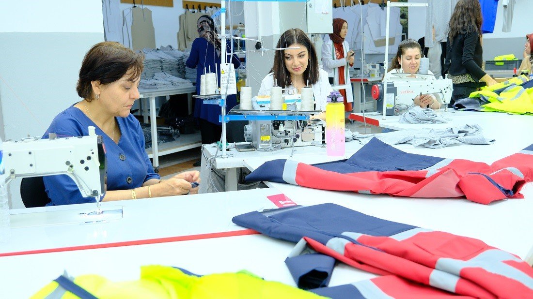 Tekstil Üretim Atölyesi kadın istihdamına katkı sağlıyor
