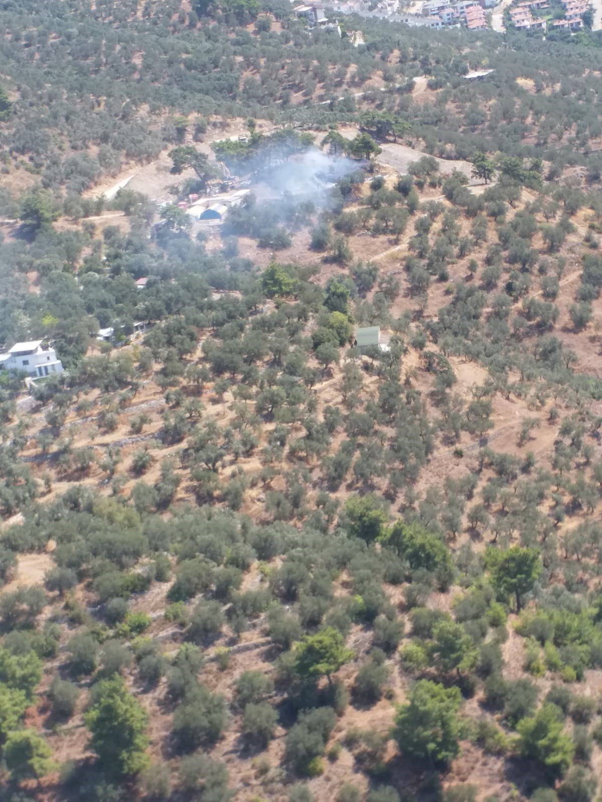 Kaz Dağları’nda çıkan yangın ormancıların hızlı müdahalesiyle söndürüldü