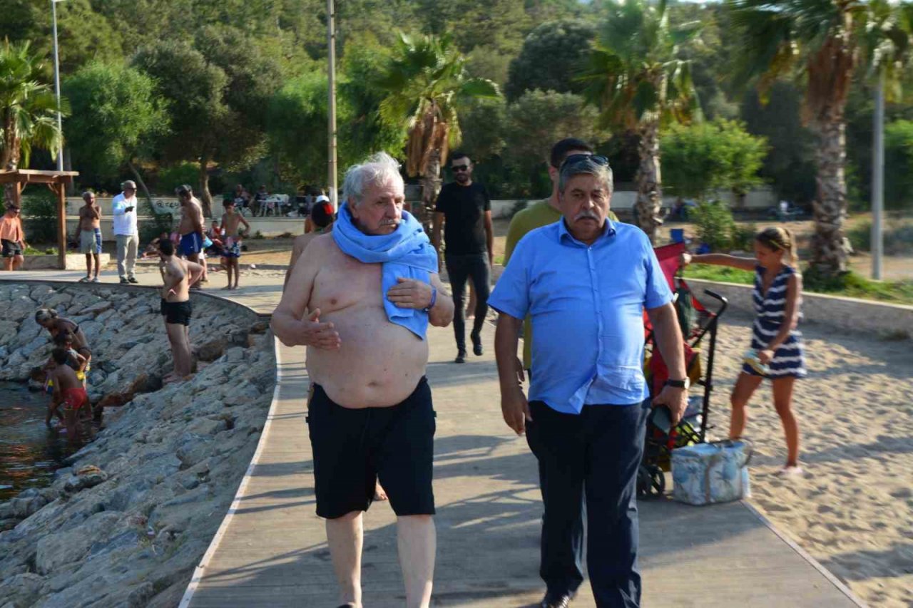 Akbük’ün tarihi şifalı su kaynağı ‘Soğuk Su’, tatilcilerin ilgisini çekiyor