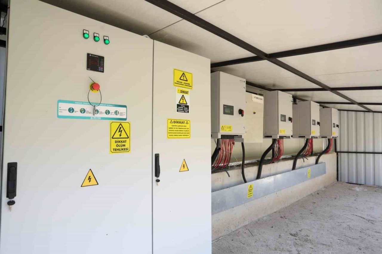 Enerjisini güneşten alan tesis