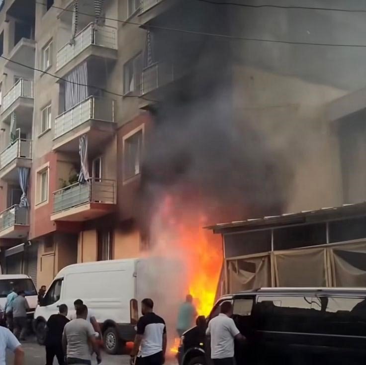 Depoda çıkan yangında 4’ü çocuk 8 kişi dumandan etkilendi