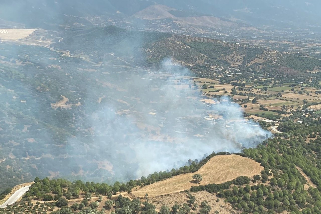 Ödemiş’teki orman yangını kontrol altında