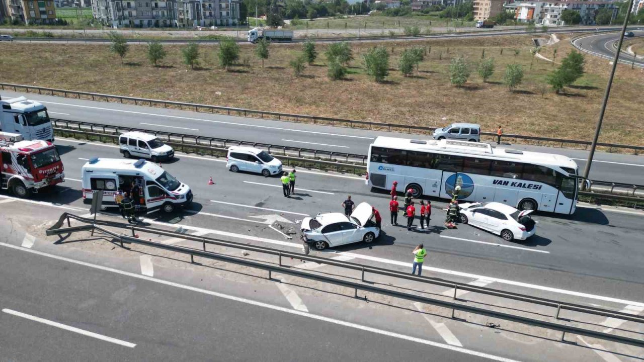 TEM Otoyolu’nda iki ayrı kaza