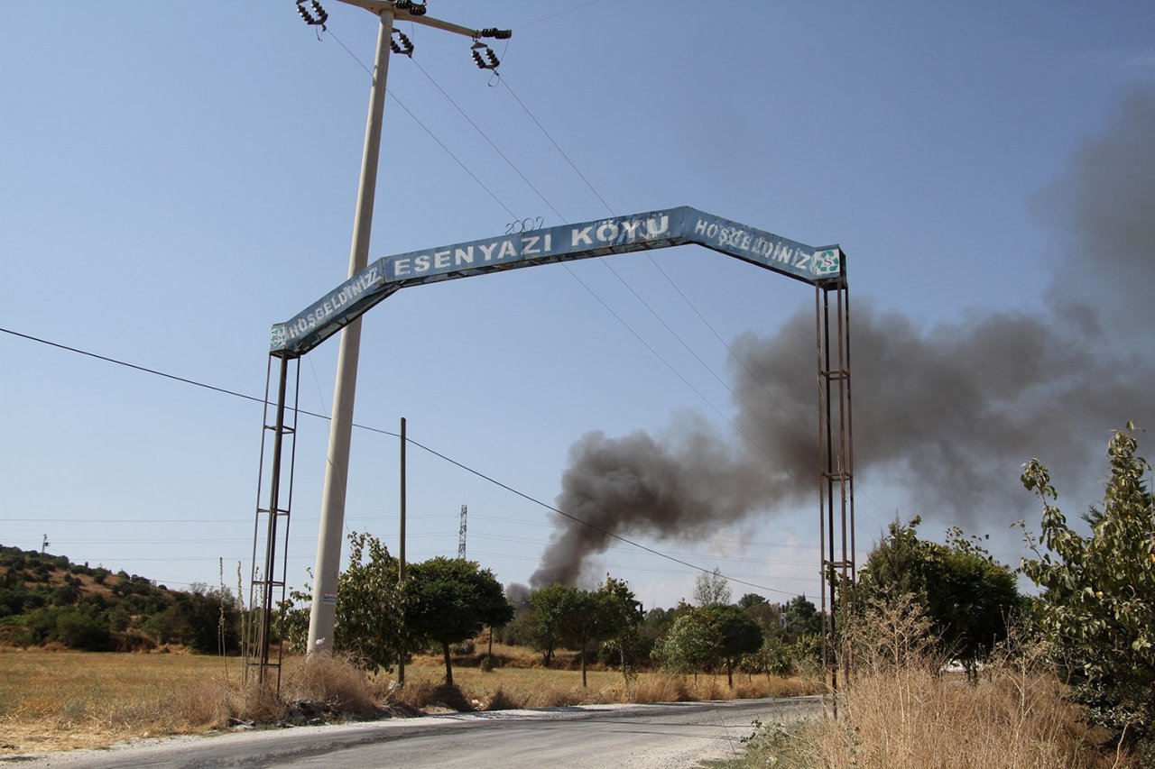 Katı atık bertaraf tesisinde yangın