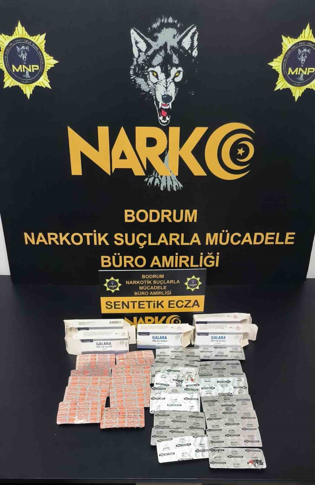 376 adet sentetik ecza ele geçirildi