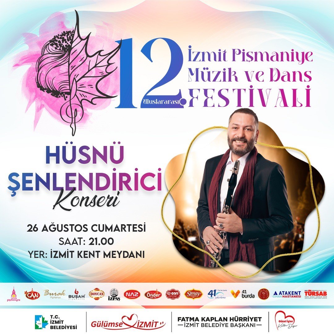 Hüsnü Şenlendirici pişmaniye festivalinde sahne alacak