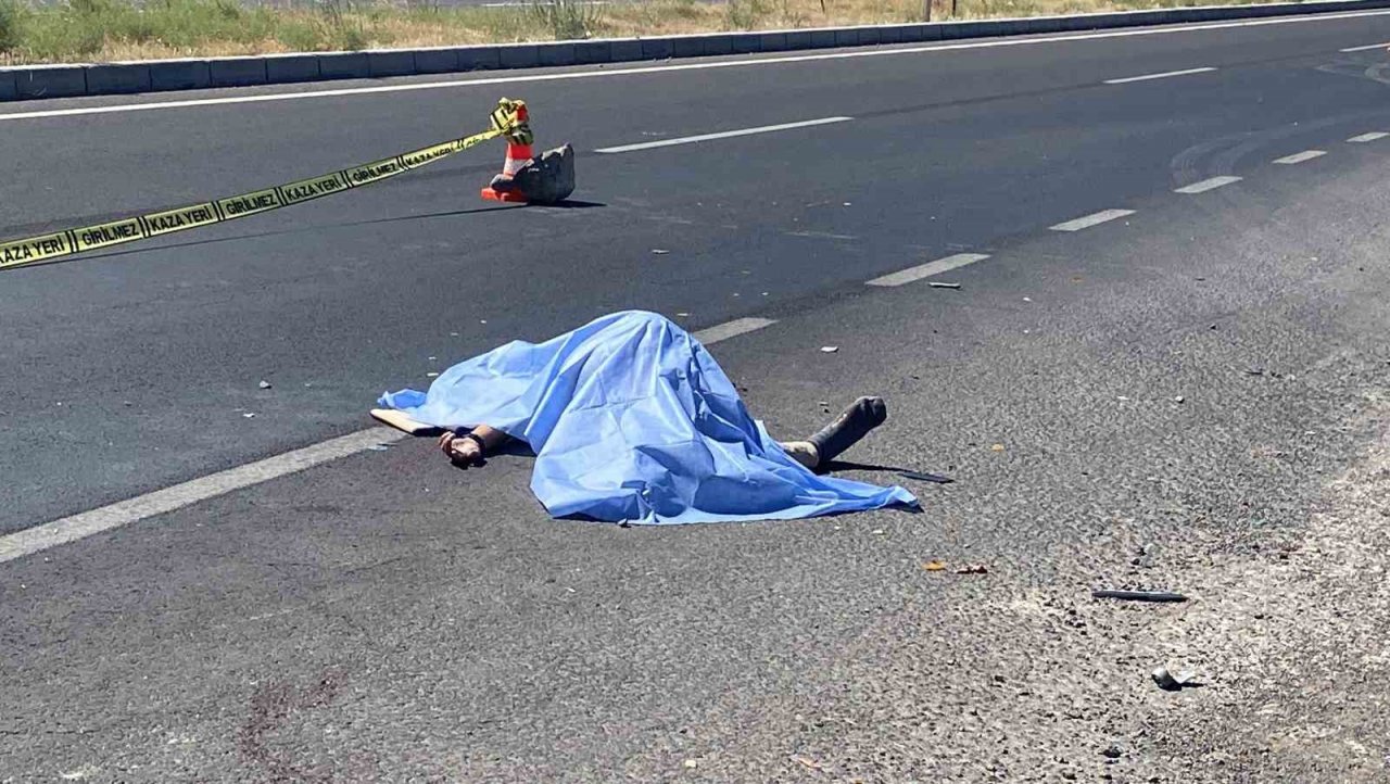 Arızalanan aracını emniyet şeridine çeken sürücü canından oldu