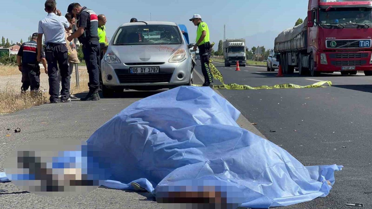 Arızalanan aracını emniyet şeridine çeken sürücü canından oldu