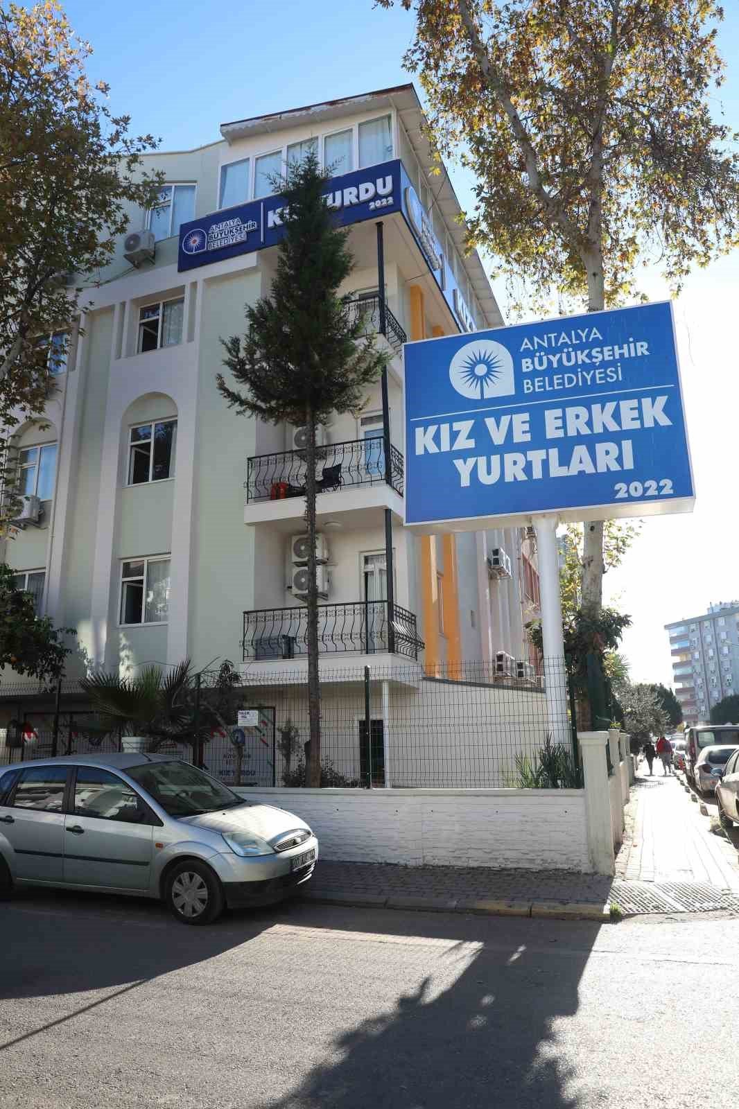 Antalya Büyükşehir Belediyesi Yükseköğrenim Yurtları için ön kayıtlar başladı