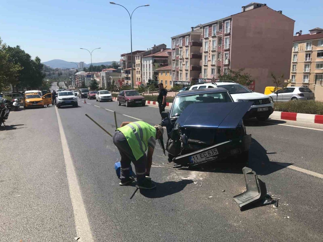 Bilecik’te meydana gelen trafik kazasında 1 kişi yaralandı