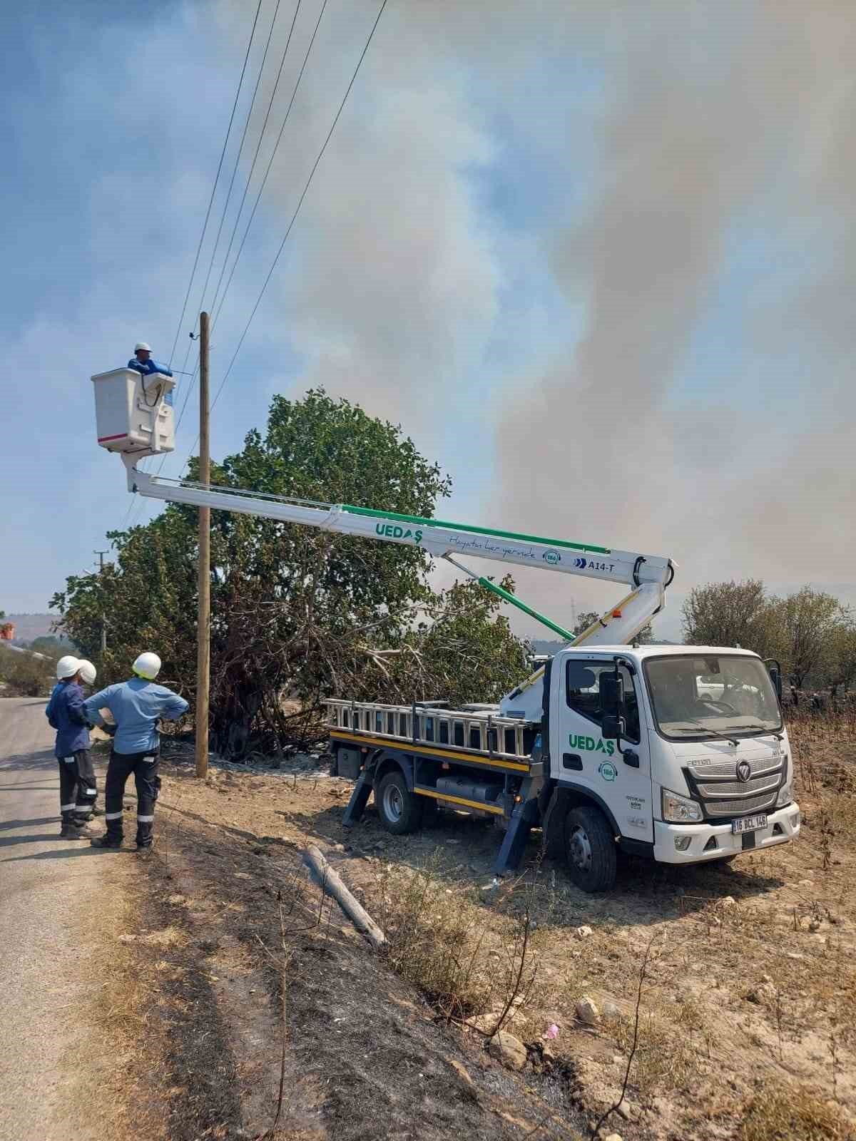 UEDAŞ’tan yangın bölgesi için seferberlik