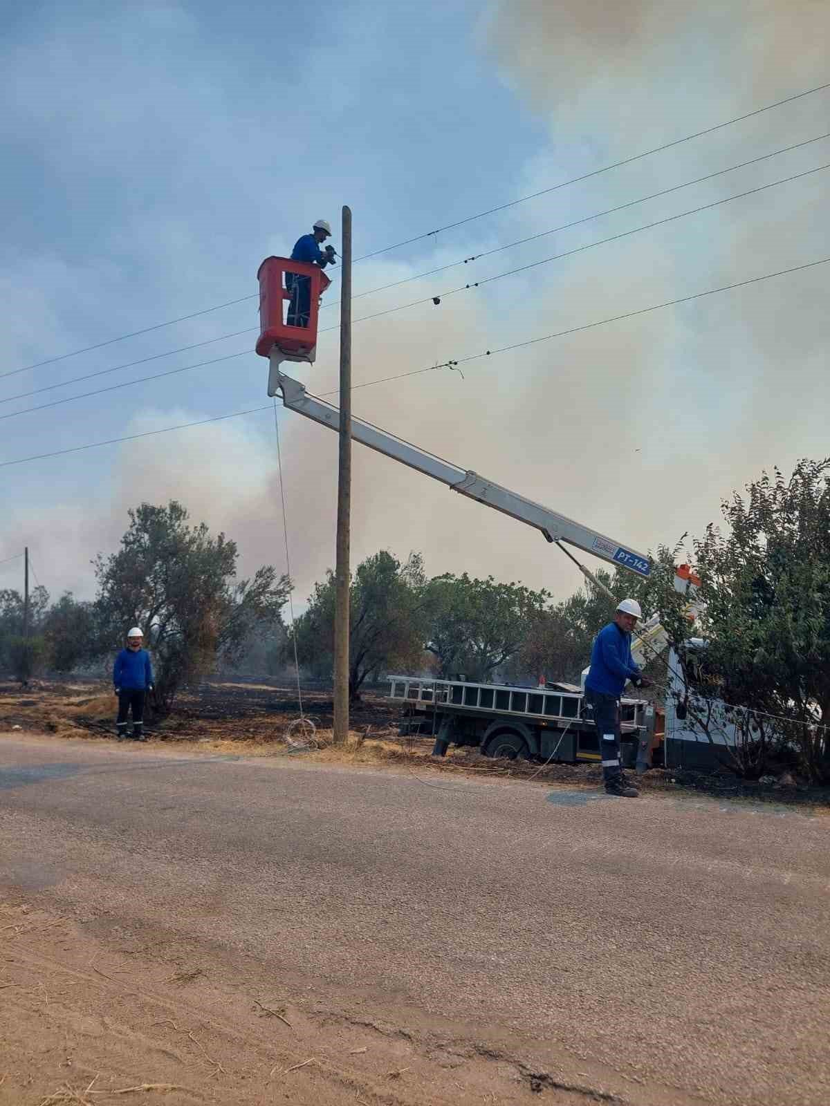 UEDAŞ’tan yangın bölgesi için seferberlik