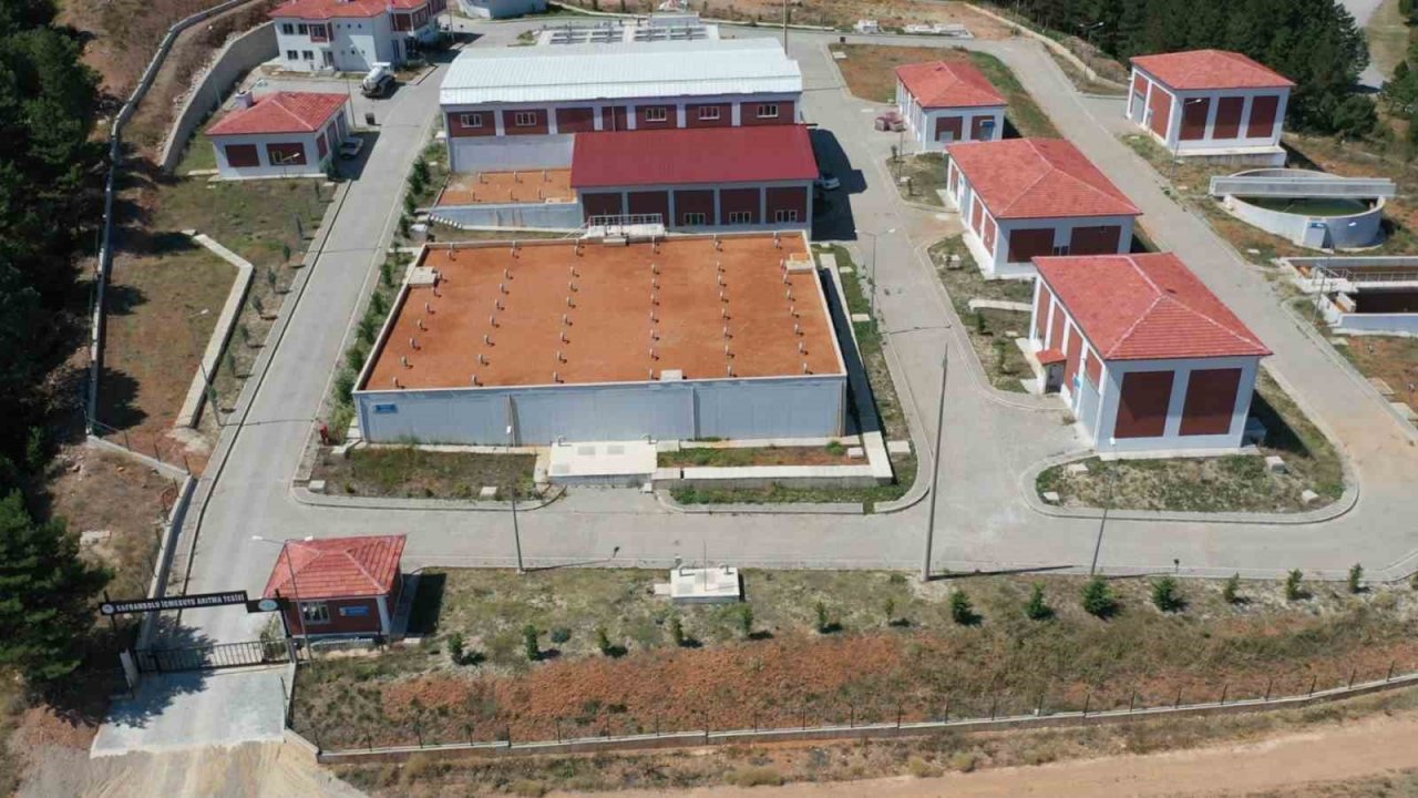 Safranbolu’daki su arıtma tesisinde 24 bin metreküp su arıtılıyor