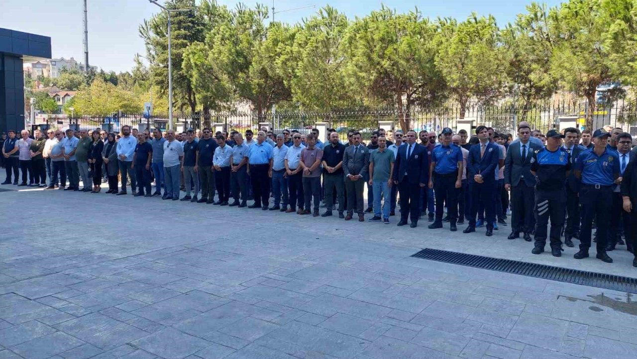 Edirne’deki feci kazada ölen polis için Tekirdağ’da tören düzenlendi