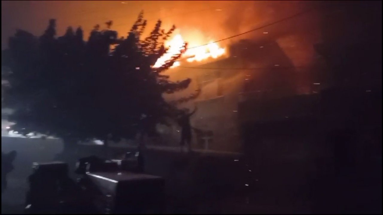 Orman yangını, Ulupınar Köyü’nde evlere sıçradı