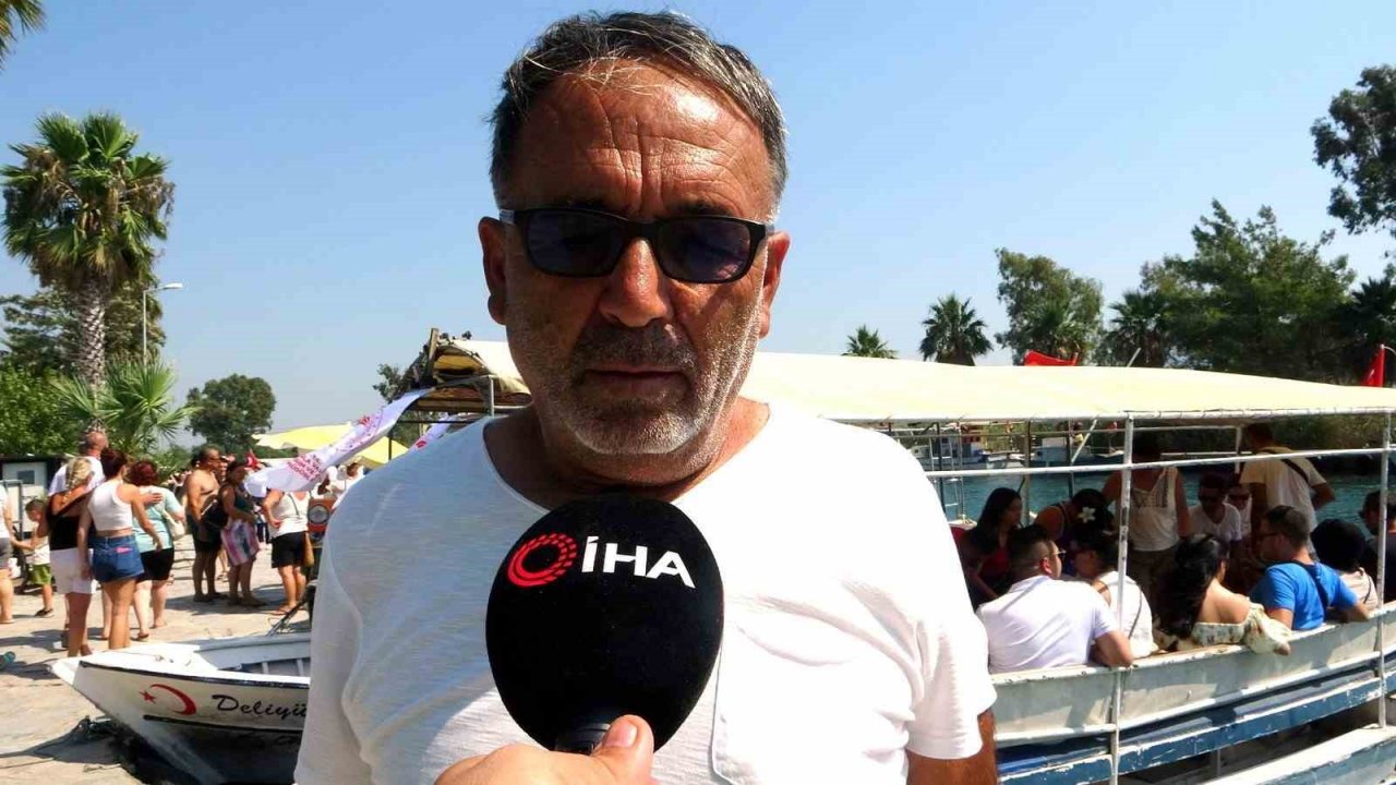 Akyaka Kadın Azmağı tekne turlarına vatandaşlardan yoğun ilgi