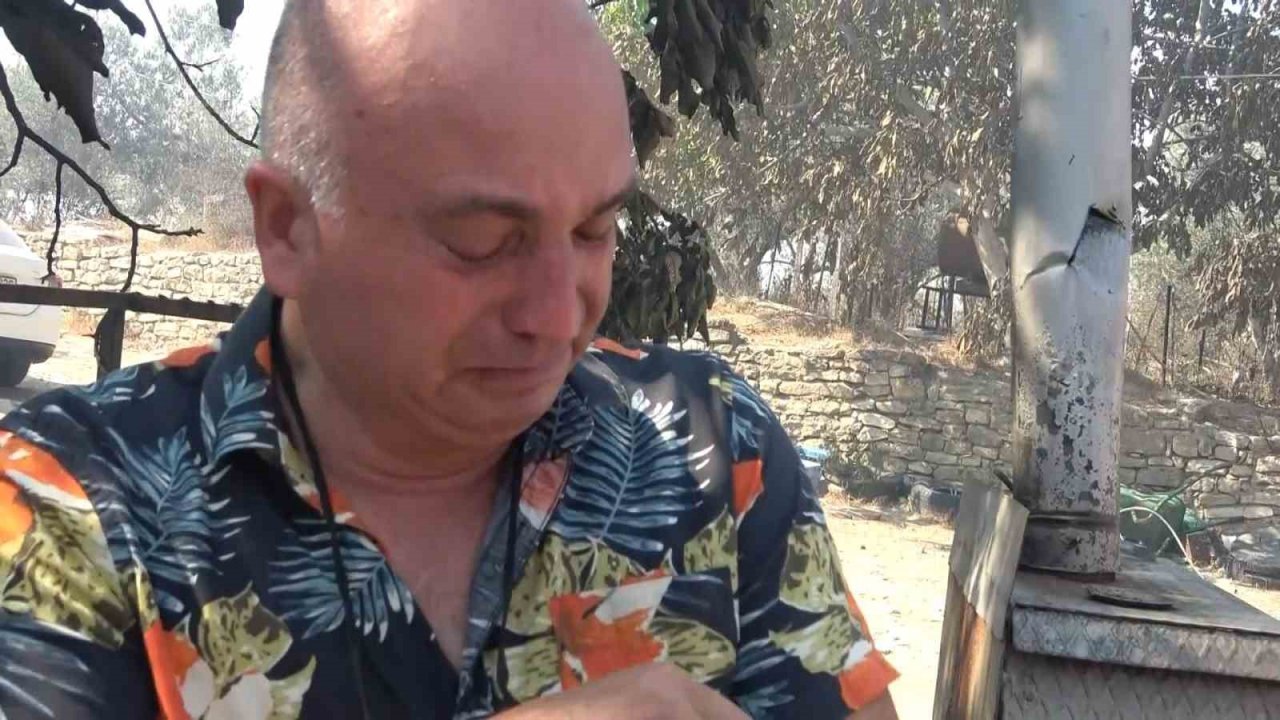 Çanakkale yangını en çok onu vurdu... 20 yıllık emekleri küle döndü göz yaşları sel oldu