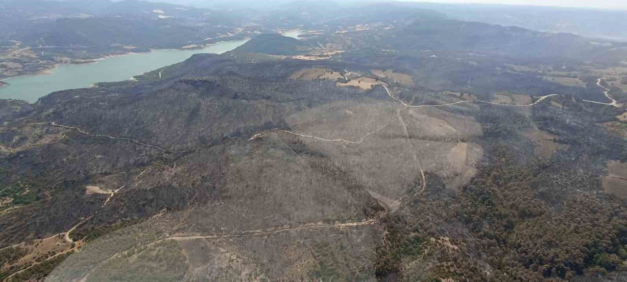 Çanakkale’de acı tablo havadan böyle görüntülendi