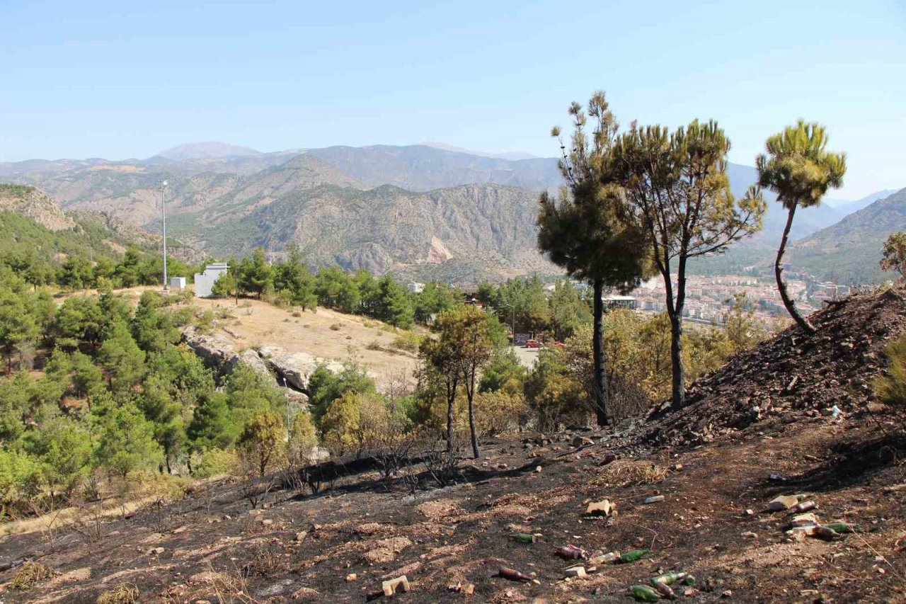 Başkan Çelik açıkladı: “Amasya Kalesi surları yangında zarar görmedi”