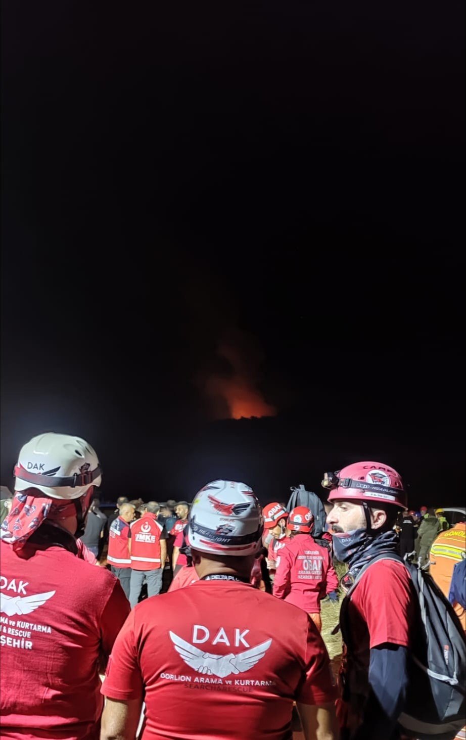 DAK da yangın bölgesinde