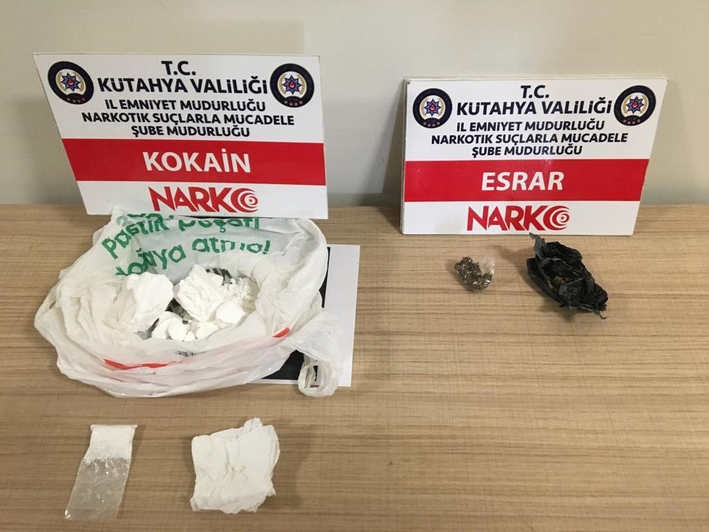 Kütahya’da narkotik operasyonlarında yakalanan 116 şahıstan 6’sı tutuklandı