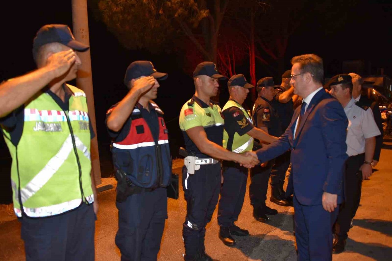 Vali Ünlü’ye jandarma ve emniyet birimlerinden brifing