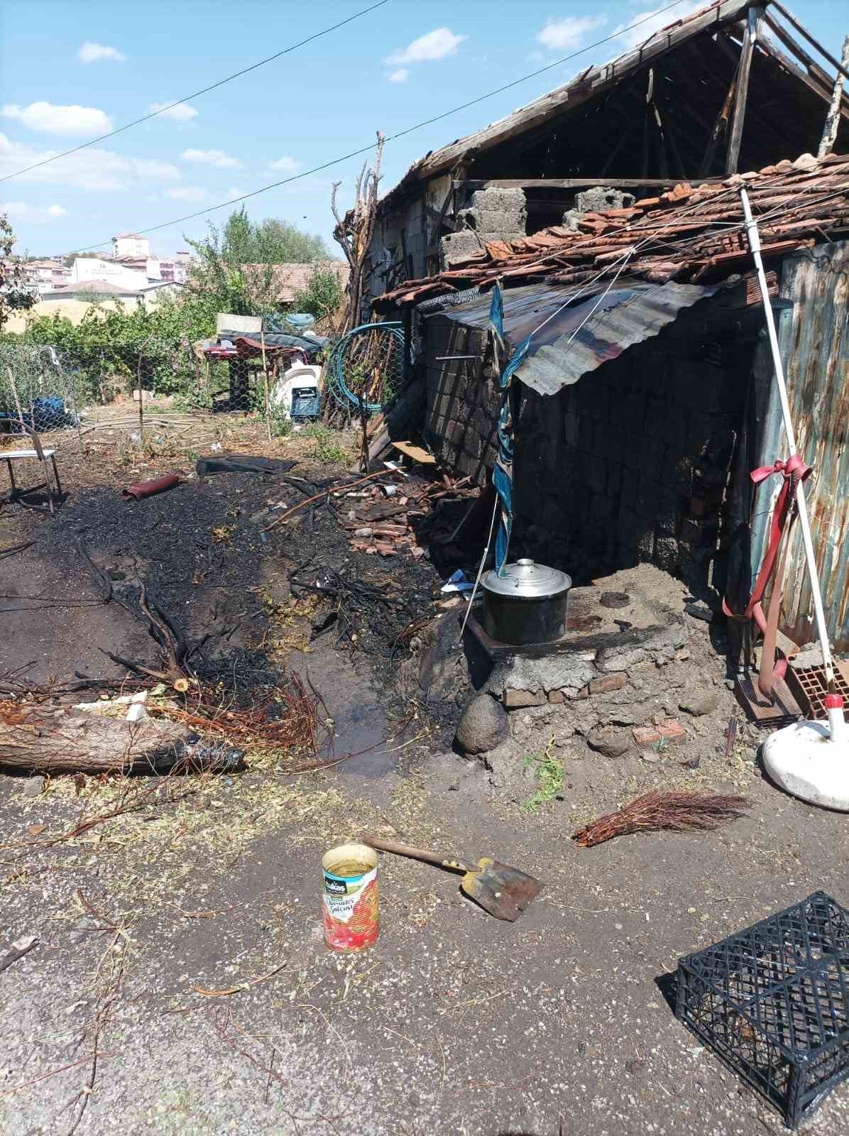 Sungurlu’da tandır yangını