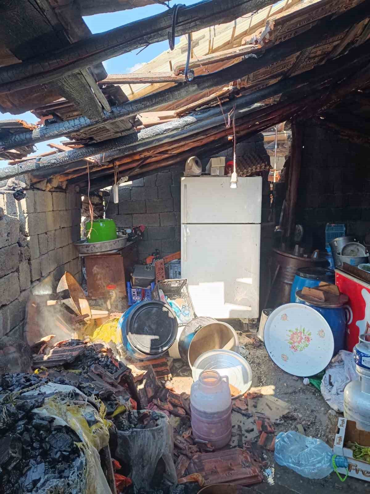 Sungurlu’da tandır yangını