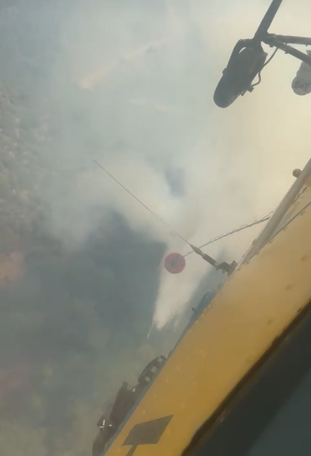 Feke’deki orman yangınına havadan müdahale de başladı