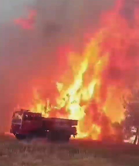 Çanakkale’ye desteğe giden Denizli ekibi alevlerin arasında kaldı