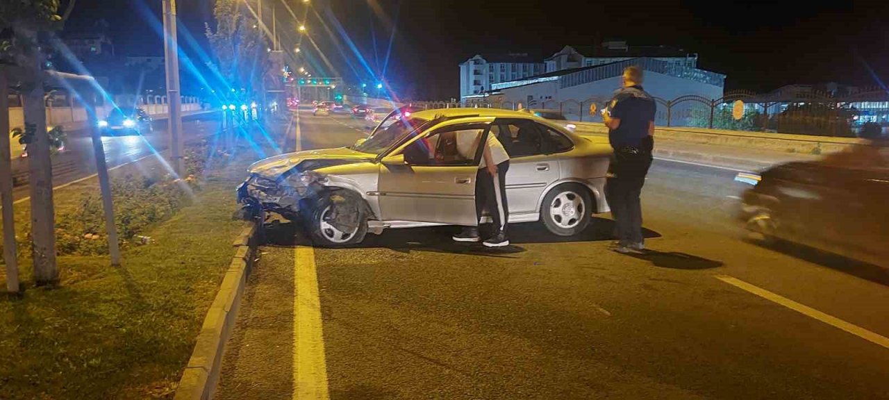 Erzurum’daki trafik kazasında faciadan dönüldü