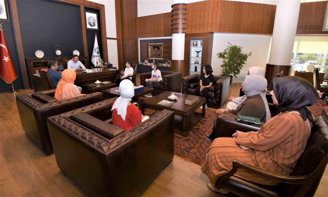 Karatay Kültür ve Sanat Akademisi öğrencileri Başkan Kılca ile buluştu