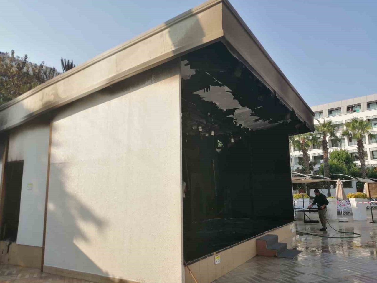 Marmaris’te otelde yangın