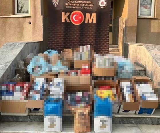 Tekirdağ’da kaçak sigaraya dev operasyon: Yüzbinlerce ele geçirildi