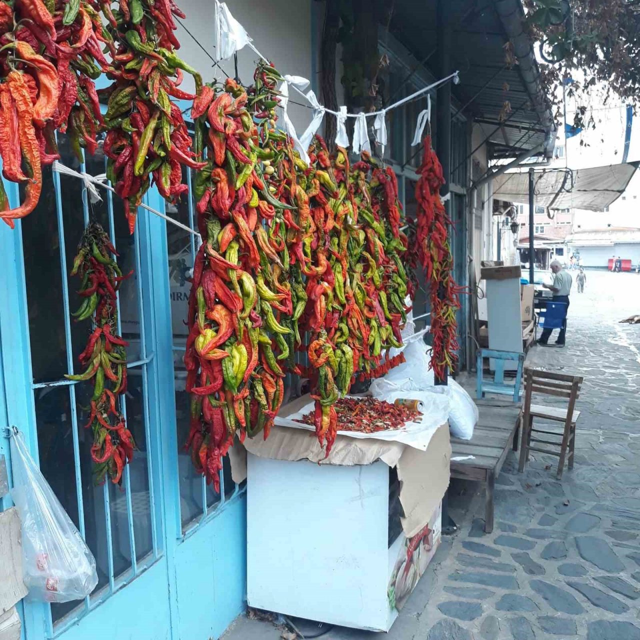 Karacasu’da tarihi semerciler arastası rengarenk oldu
