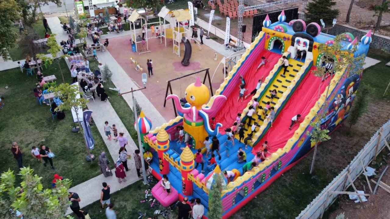 Elazığ’da düzenlenen etkinliklerde çocuklar doyasıya eğlendi