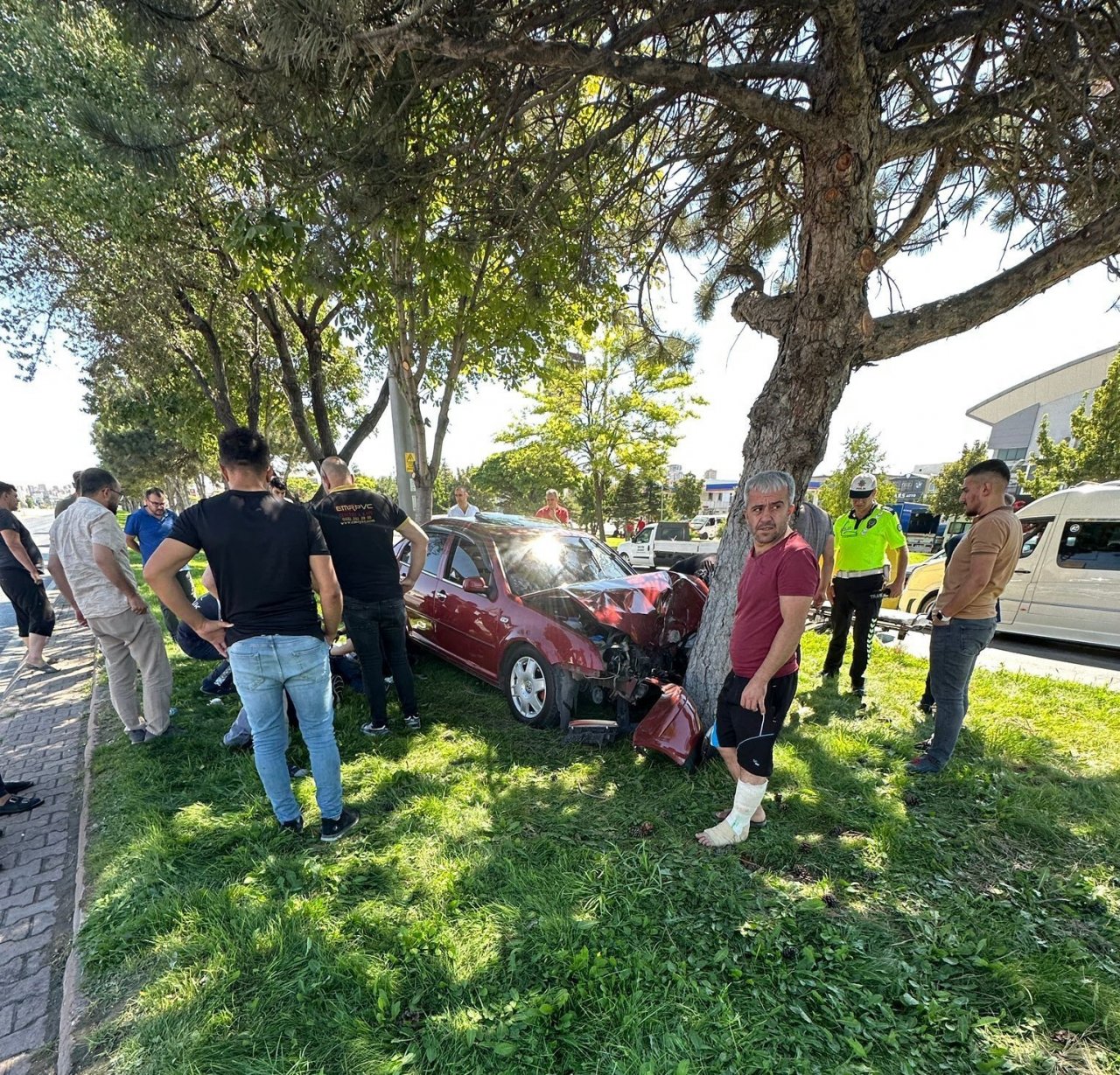 Kayseri’de bir garip kaza