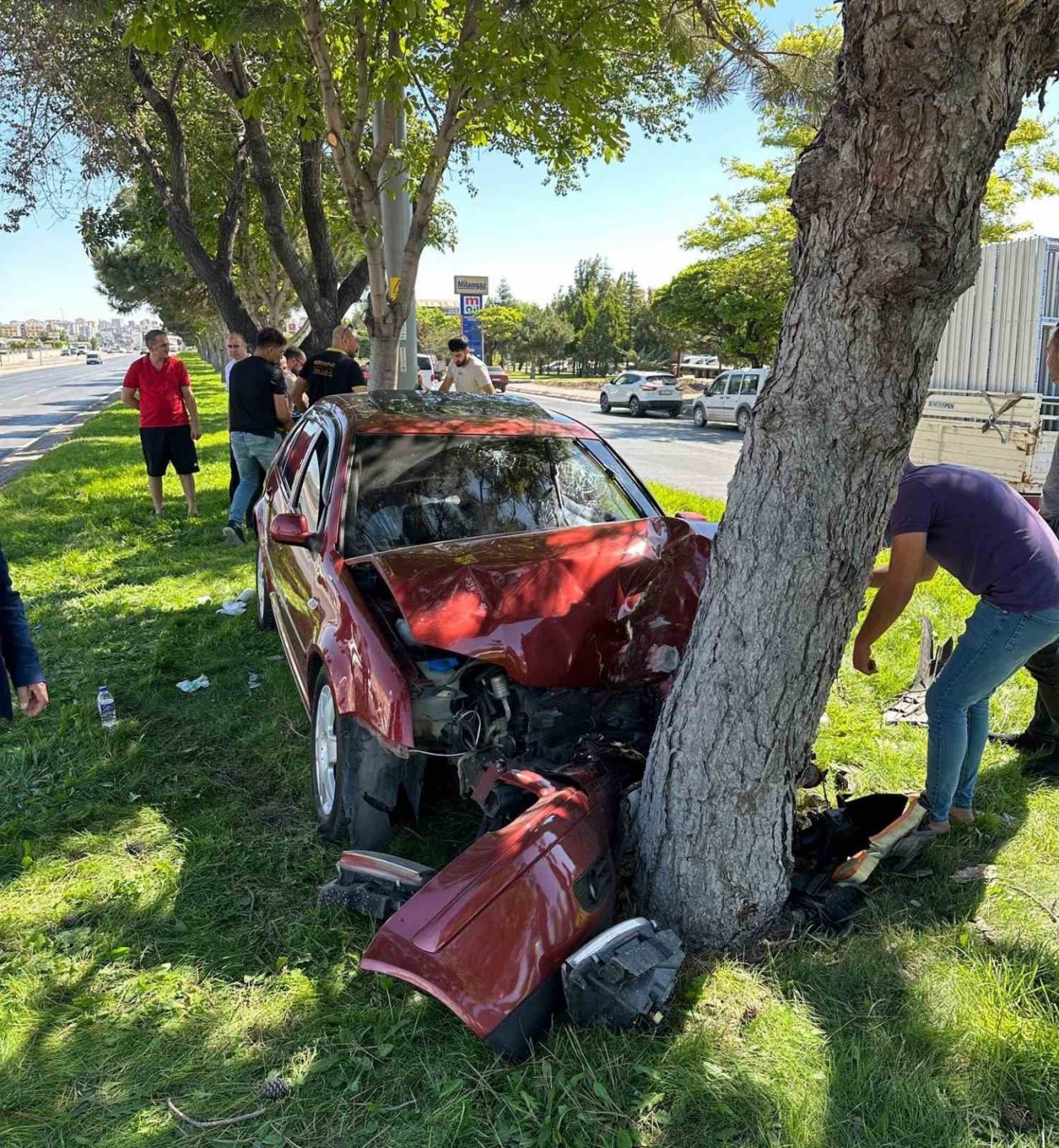 Kayseri’de bir garip kaza