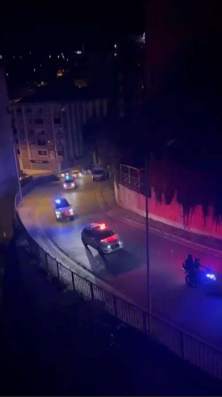 Kağıthane’de polis ekiplerinden şehit polis anısına araç konvoyu