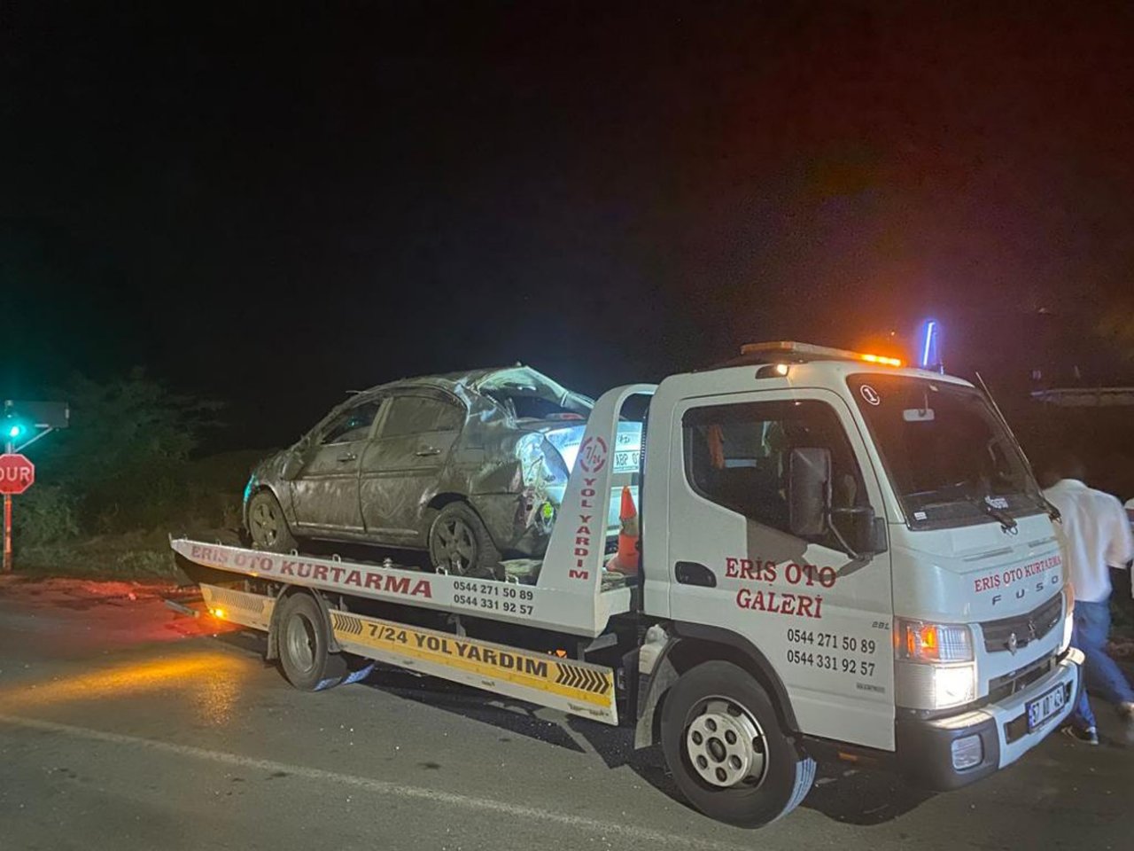 Sinop’ta otomobil takla attı: 4 yaralı