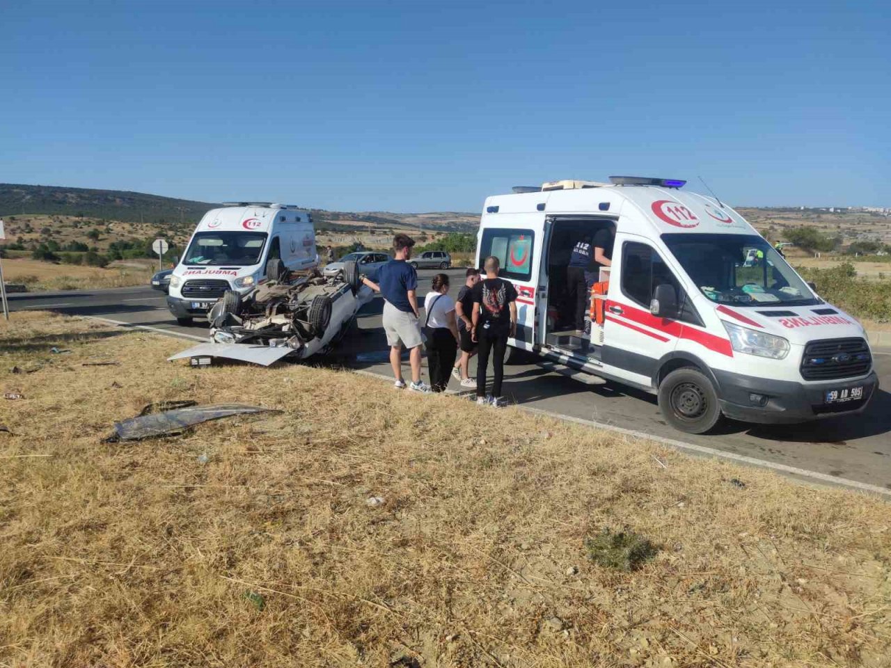 Tekirdağ’da trafik kazası: 4 yaralı