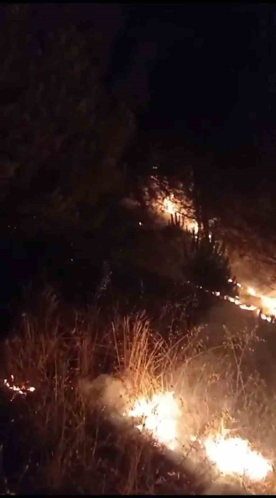 Karabük’te korkutan örtü yangını