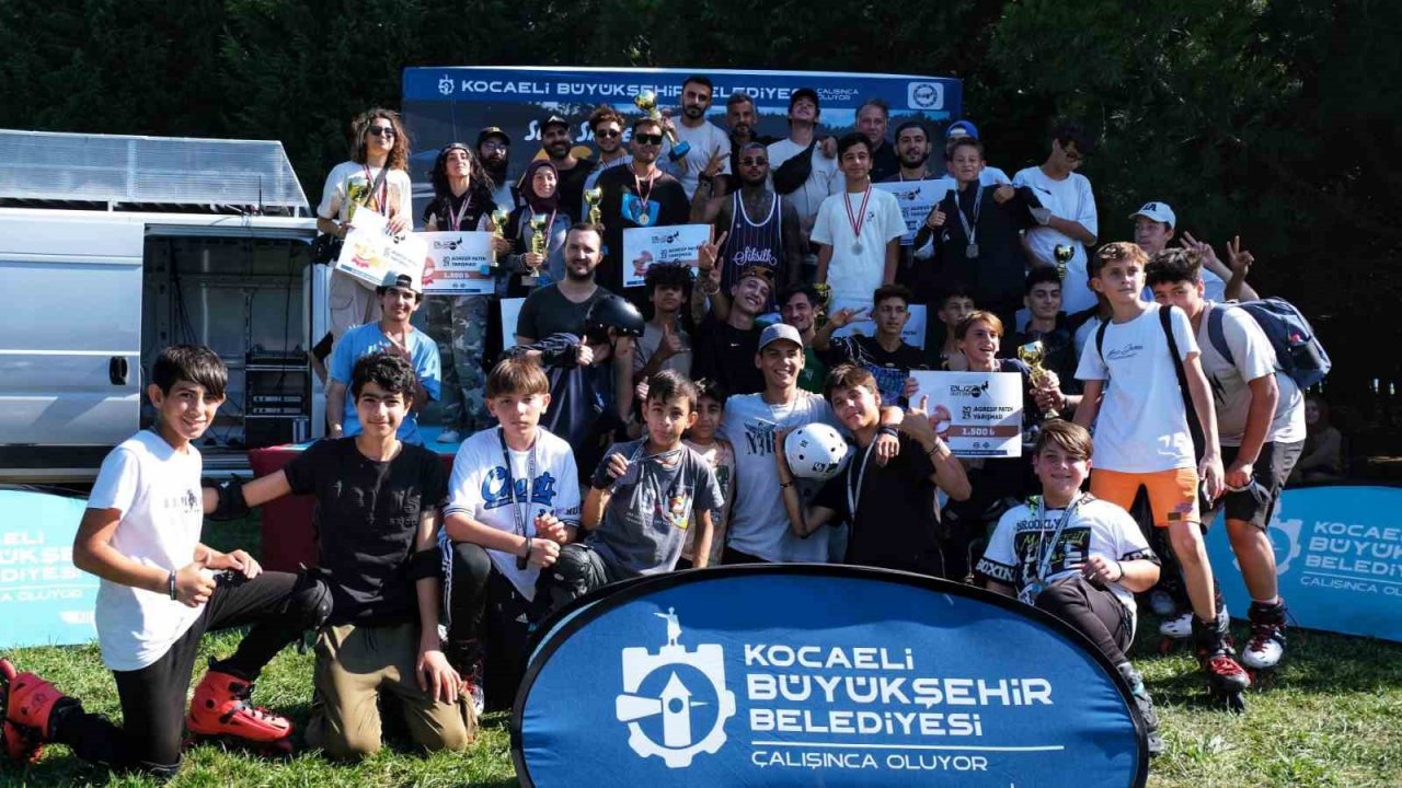 Skatepark Agresif Paten Yarışması nefes kesti