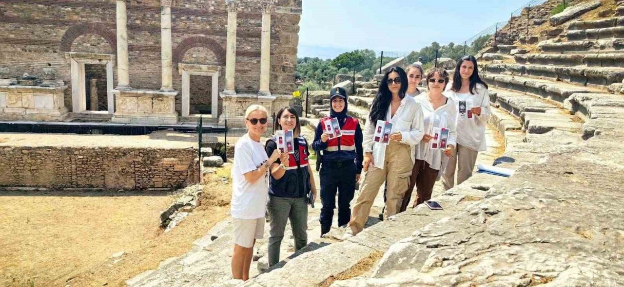 Antik kentte, orman yangınlarına dikkat çekildi